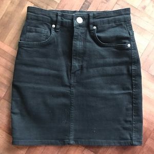 Zara black denim skirt. Size XS.